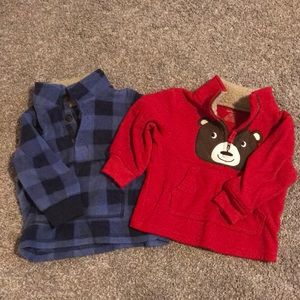 Carters 12 month winter fleeces. Gently used!